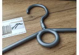 Плечики з поворотним гачком (сірі) 39х0,7см